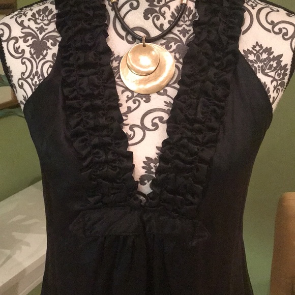 Silk deep v top - Picture 2 of 7